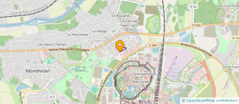 localisation de l'entreprise WITAKER SERVICES à CHESSY