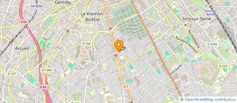 localisation de l'entreprise WITCHY GAME PRODUCTION  VILLEJUIF