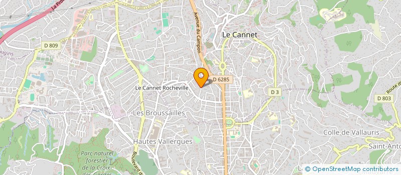 localisation de l'entreprise WITEK à LE CANNET