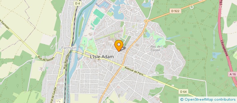 localisation de l'entreprise WITH  L'ISLE-ADAM