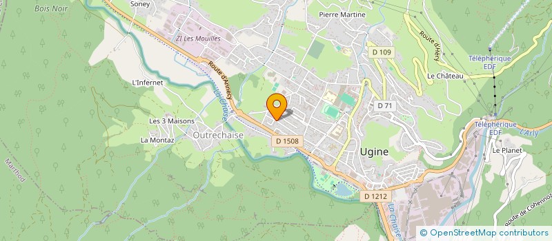 localisation de l'entreprise WITKOVER  UGINE