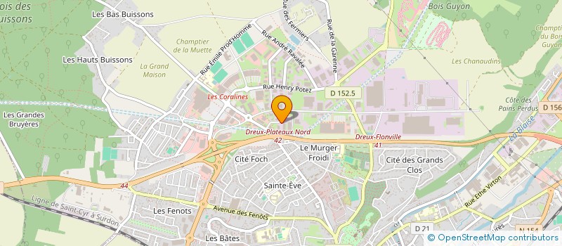 localisation de l'entreprise WITRY ESTATE à DREUX