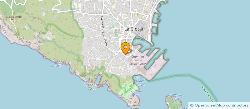 localisation de l'entreprise WITS ENGINEERING à LA CIOTAT