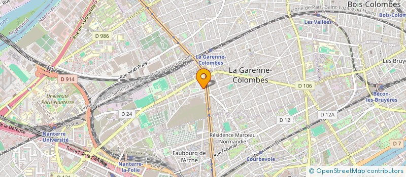 localisation de l'entreprise WITT à LA GARENNE-COLOMBES