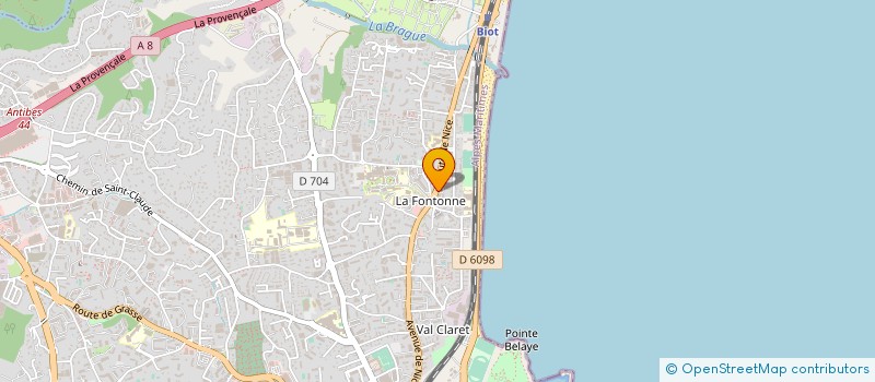 localisation de l'entreprise WITTOX à ANTIBES
