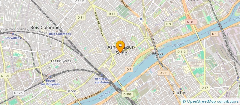 localisation de l'entreprise WIUNIFI  ASNIERES-SUR-SEINE