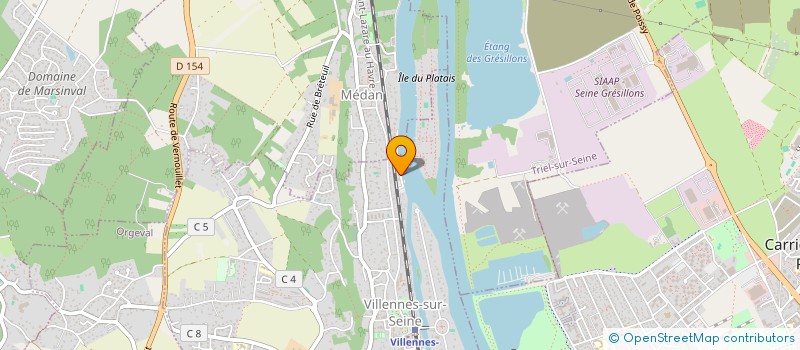 localisation de l'entreprise WIVEME à VILLENNES-SUR-SEINE