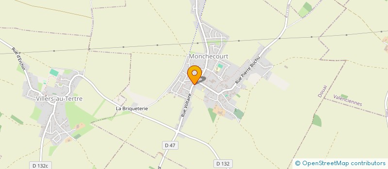 localisation de l'entreprise WIWANA à MONCHECOURT