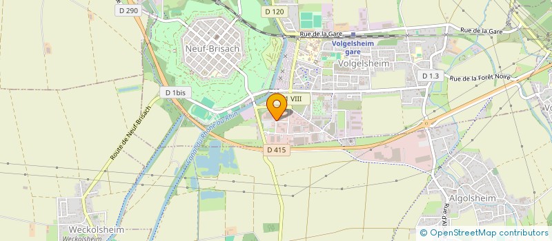 localisation de l'entreprise WIYO à VOLGELSHEIM