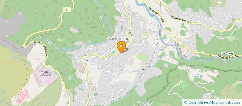 localisation de l'entreprise WIZ-U EVENTS à LE BAR-SUR-LOUP