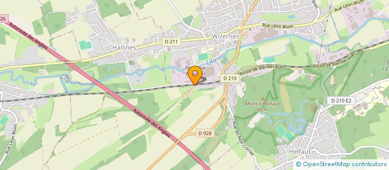 localisation de l'entreprise WIZ VOLLEY  WIZERNES