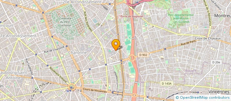 localisation de l'entreprise WIZBIRD  PARIS