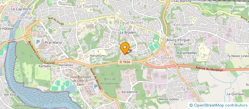 localisation de l'entreprise WIZEGAME  QUIMPER