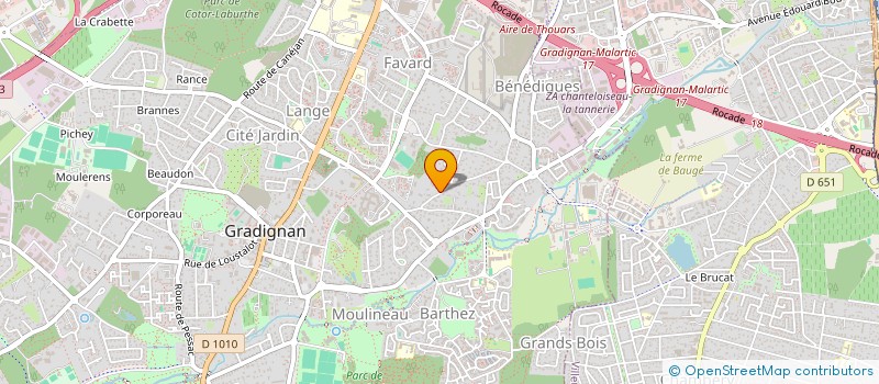 localisation de l'entreprise WIZELIS  GRADIGNAN