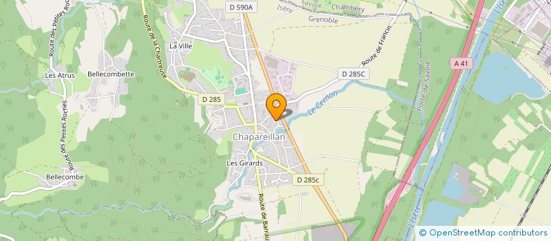 localisation de l'entreprise WIZSNKRS  CHAPAREILLAN