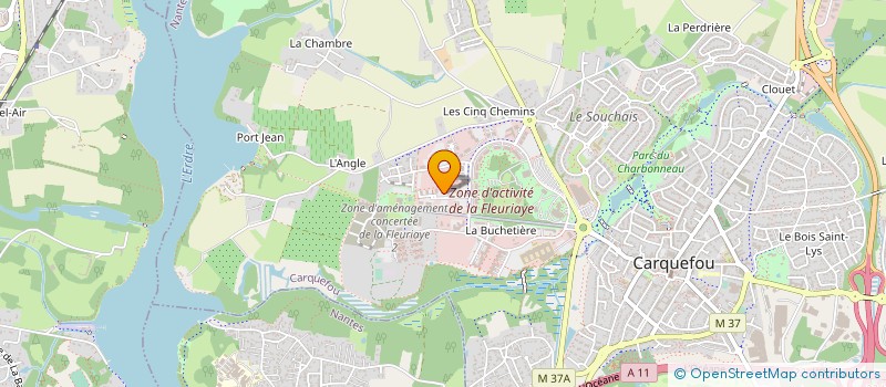 localisation de l'entreprise WIZTIVI à CARQUEFOU