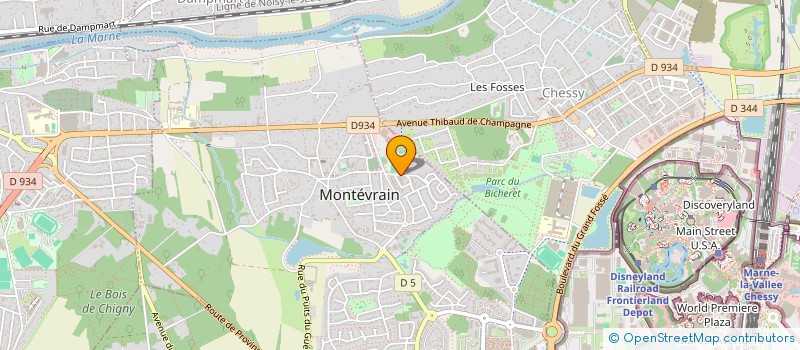 localisation de l'entreprise WIZZ EVENT  MONTEVRAIN