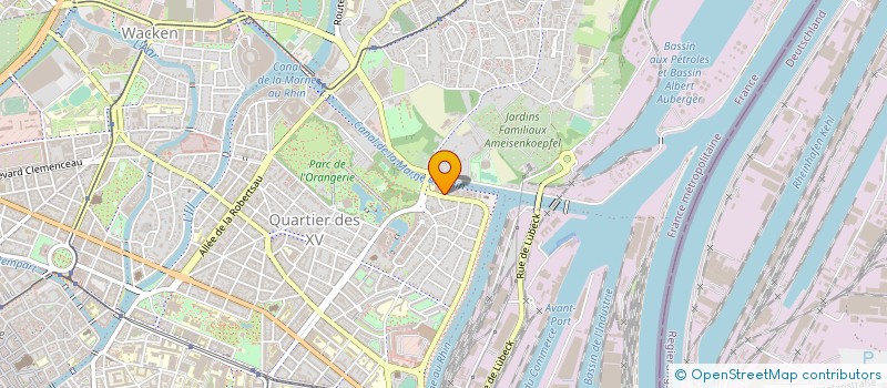 localisation de l'entreprise WIZZVET  STRASBOURG