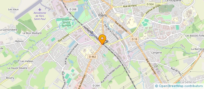 localisation de l'entreprise WJF DE L'ORANGERIE  FLERS