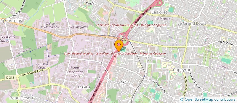 localisation de l'entreprise WJM  MERIGNAC