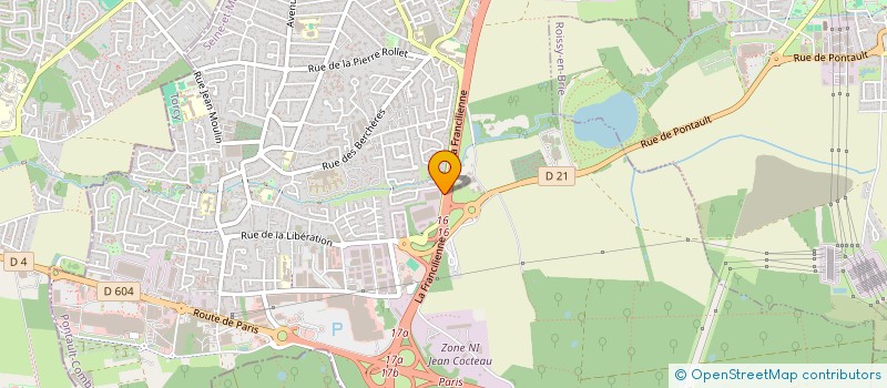 localisation de l'entreprise WJM SPORT à PONTAULT-COMBAULT