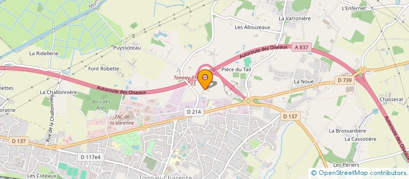 localisation de l'entreprise WJT SARL  TONNAY-CHARENTE