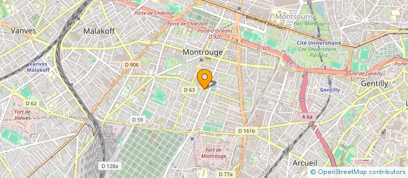 localisation de l'entreprise WK FRANCE S A R L  MONTROUGE