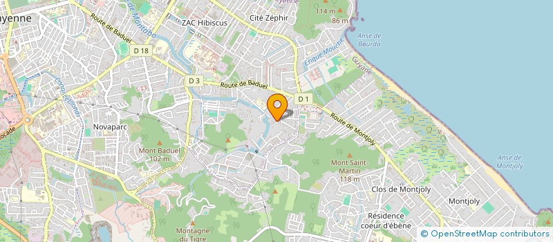 localisation de l'entreprise WK INVEST  CAYENNE