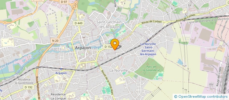 localisation de l'entreprise WK INVESTISS  ARPAJON