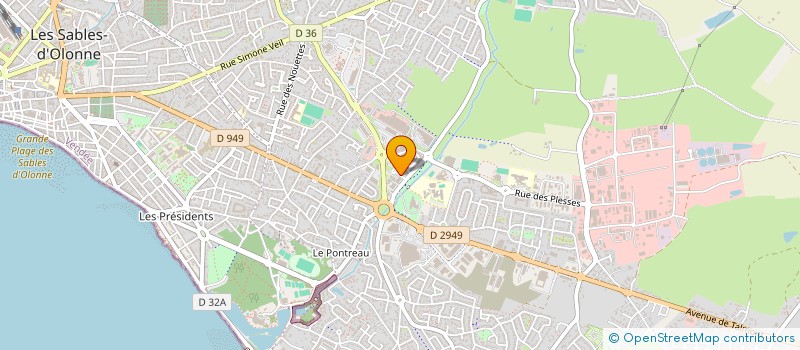 localisation de l'entreprise WK LES SABLES à LES SABLES-D'OLONNE