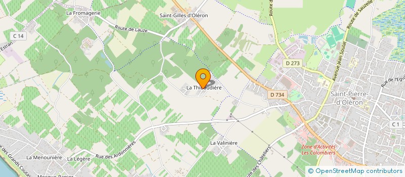 localisation de l'entreprise WK PRODUCTION  LE CHATEAU-D'OLERON