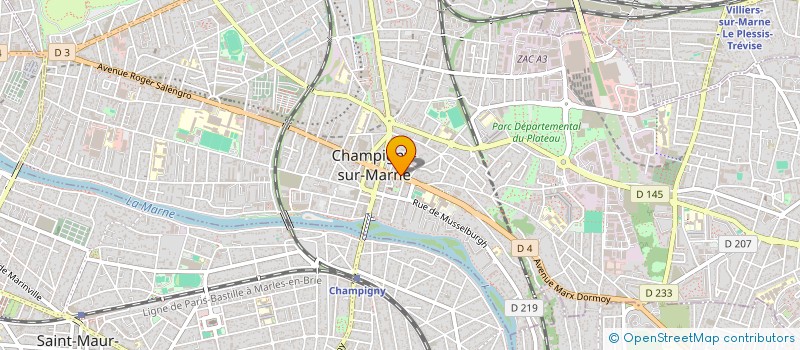 localisation de l'entreprise WKS à CHAMPIGNY-SUR-MARNE