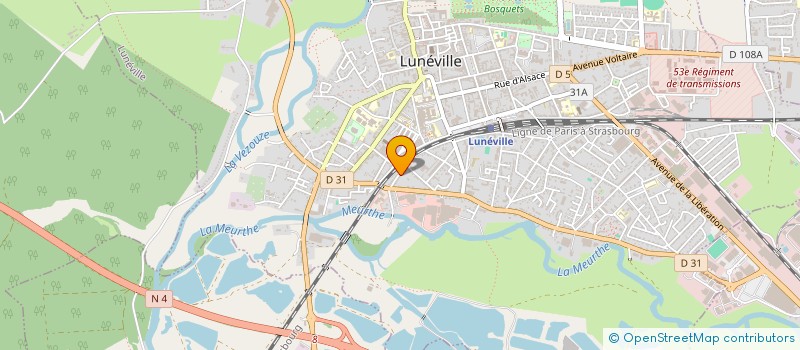 localisation de l'entreprise WL CARRELAGE  LUNEVILLE