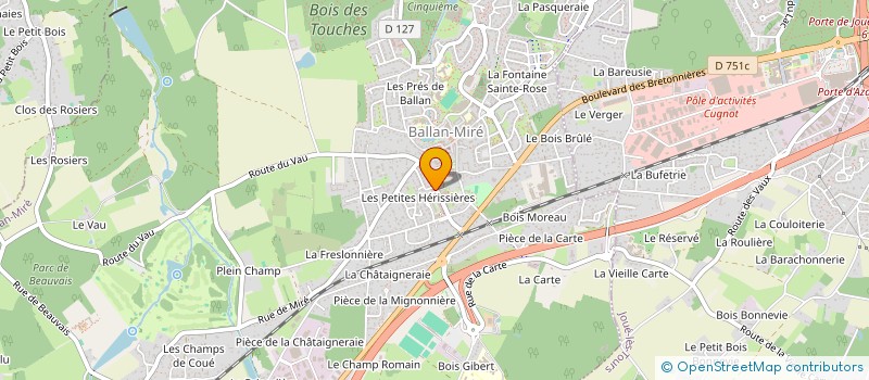localisation de l'entreprise WL DESIGN à BALLAN-MIRE