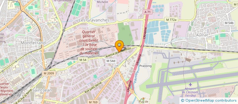 localisation de l'entreprise WL LANCELOT  CLERMONT-FERRAND