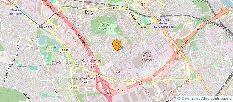 localisation de l'entreprise WLA à EVRY-COURCOURONNES
