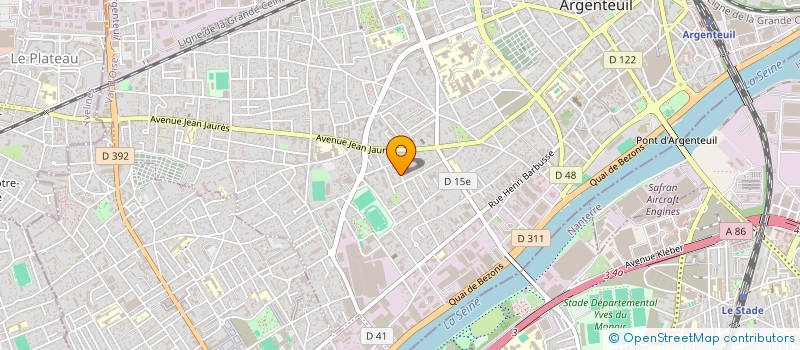 localisation de l'entreprise WLECTRICITE NOUVELLLE ARGENTEUIL à ARGENTEUIL
