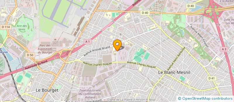 localisation de l'entreprise WLM2026  LE BLANC-MESNIL