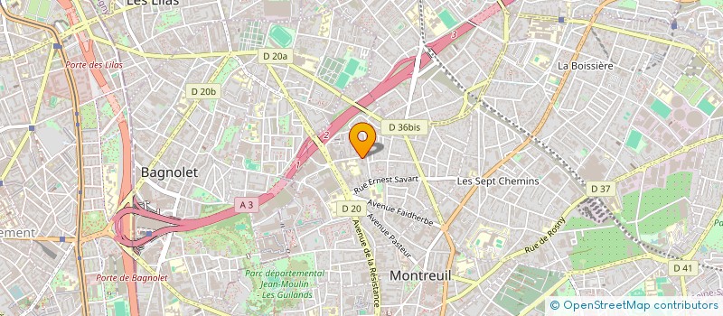 localisation de l'entreprise WLN à MONTREUIL