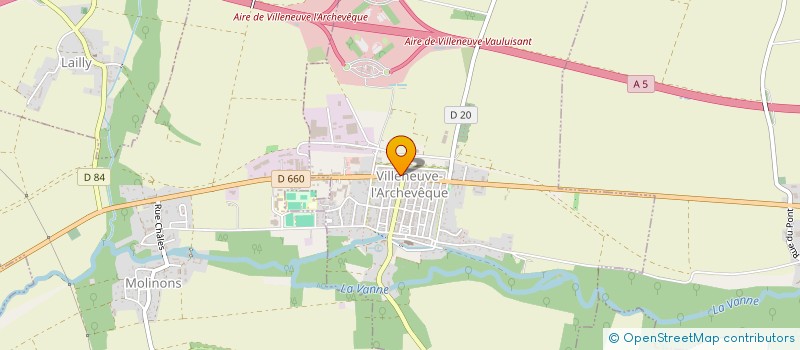 localisation de l'entreprise WLOG CONSEIL  VILLENEUVE-L'ARCHEVEQUE