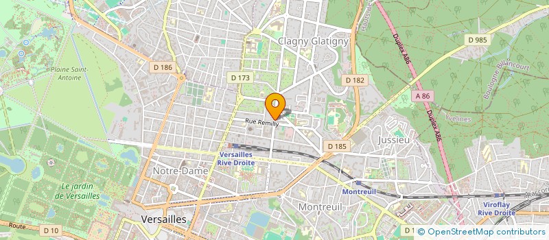 localisation de l'entreprise WLV CONSEIL à VERSAILLES
