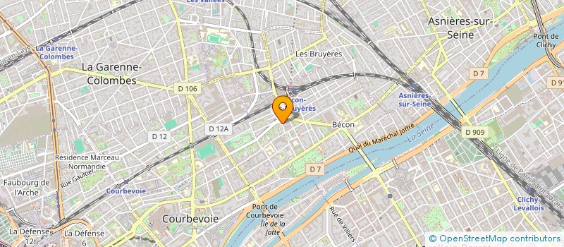 localisation de l'entreprise WLW SCI à COURBEVOIE