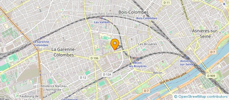 localisation de l'entreprise WLXH à BOIS-COLOMBES