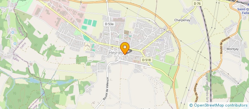 localisation de l'entreprise WM BOUSQUET  HEYRIEUX