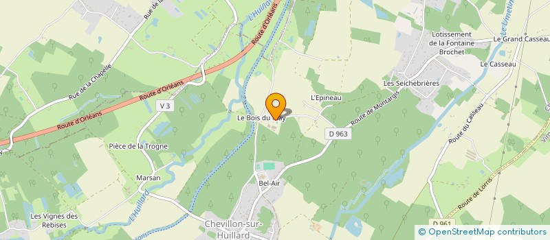 localisation de l'entreprise WM CAPITAL à CHEVILLON-SUR-HUILLARD
