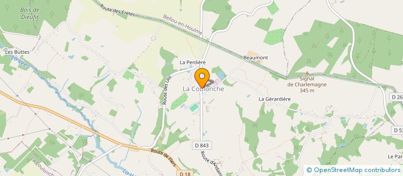 localisation de l'entreprise WM-D MARKETING à LA COULONCHE