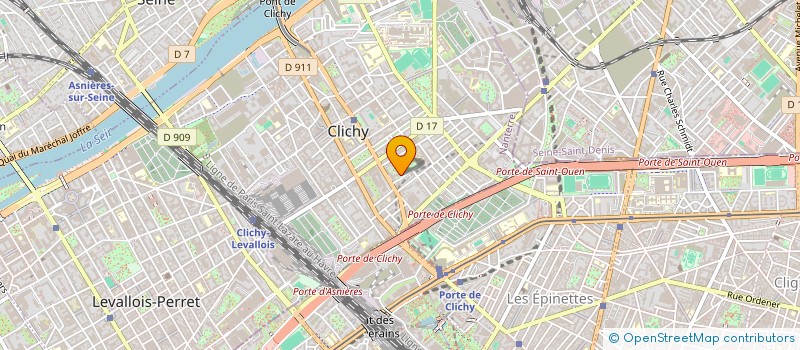 localisation de l'entreprise WM-EVENTS à CLICHY