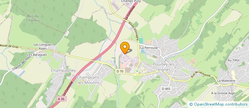 localisation de l'entreprise WM INVEST  POUILLEY-LES-VIGNES