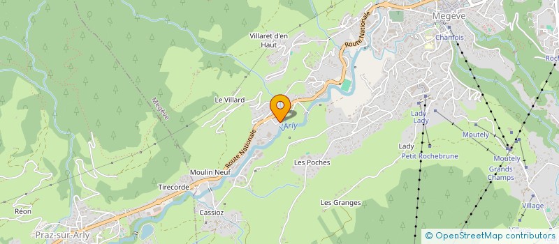 localisation de l'entreprise WM MARCHANDS DE BIENS à MEGEVE