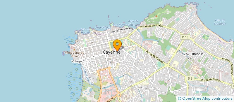 localisation de l'entreprise WM PROD  CAYENNE